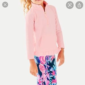 Lilly Pulitzer Mini Killian popover in pink. L.